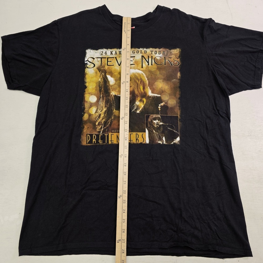 Stevie Niks 24 Kart Gold‎ Tour 2017 Stevie Nicks Concert T-Shirt Men's Sz XL - Picture 6 of 6